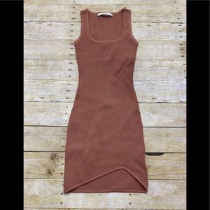 NWOT By Johnny ribbed mini dress